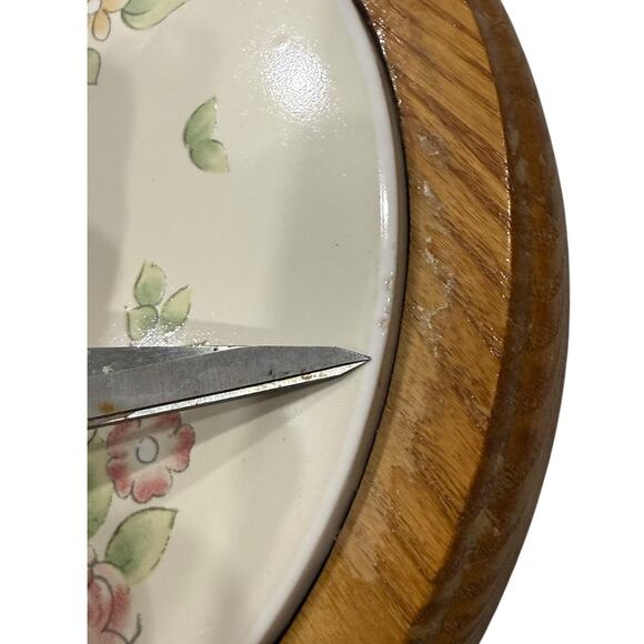 Pfaltzgraff Tea Rose Cheese Cracker Cloche Glass Dome Lid 90s Country Kitchen - Picture 13 of 13